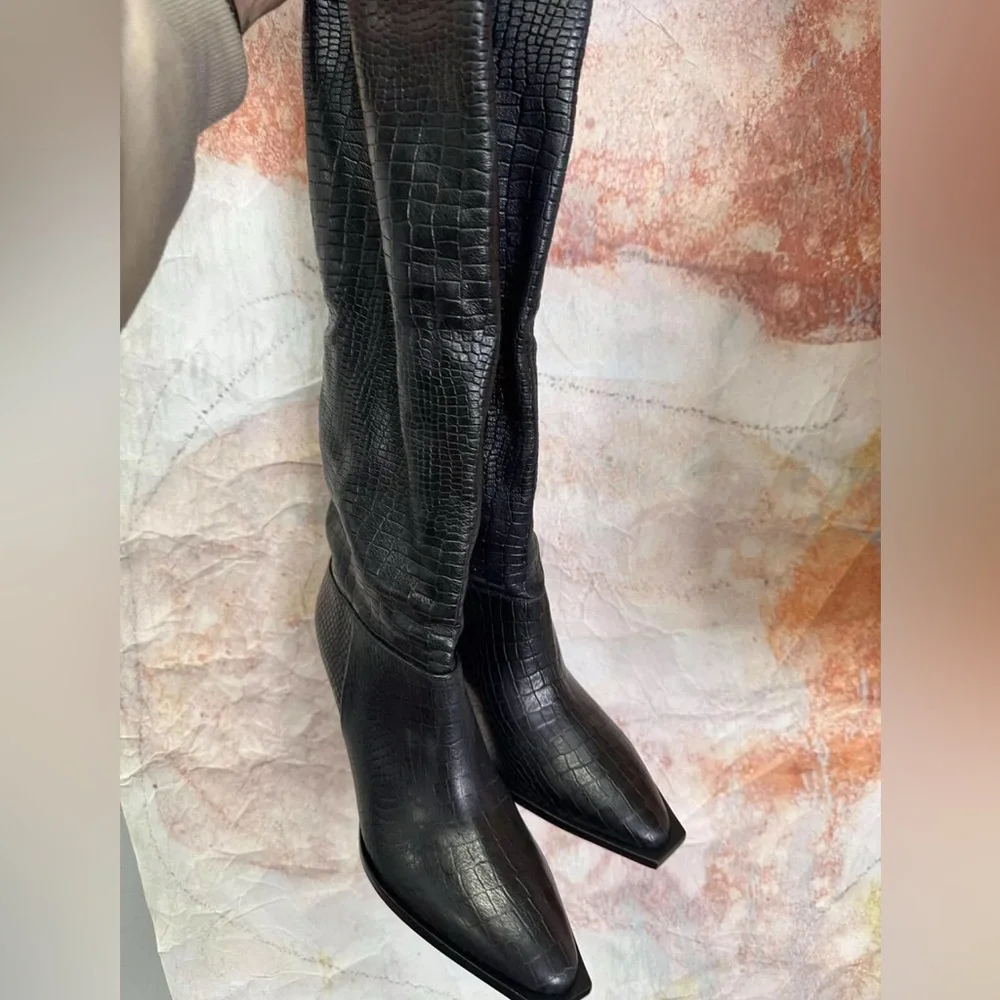 FREE PEOPLE 
Friday Fever Heel Boots
SIZE: 37 
Excellent condition - Picture 3 of 7
